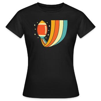 Football américain - T-shirt Femme - noir - Devant - AI Model Female 172 dark (172cm)