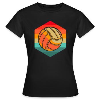 Volley-ball Volley-ball - T-shirt Femme - noir - Devant - AI Model Female 172 dark (172cm)