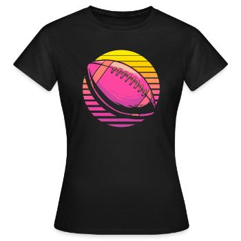 Football américain - T-shirt Femme - noir - Devant - AI Model Female 172 dark (172cm)