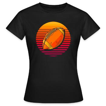 Football américain - T-shirt Femme - noir - Devant - AI Model Female 172 dark (172cm)