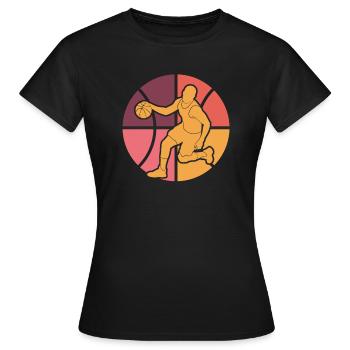 Basketball Basketballer - Frauen T-Shirt - Schwarz - Vorne - AI Model Female 172 dark (172cm)
