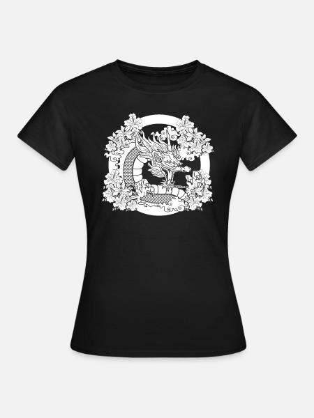 Jahr Des Drachen 2024 - Frauen T-Shirt - Schwarz