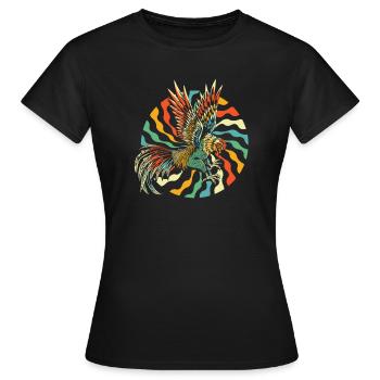 Chicken Hen - Women's T-Shirt - black - Front - AI Model Female 172 dark (172cm)