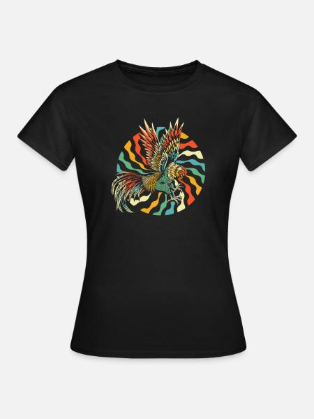 Huhn Henne - Frauen T-Shirt - Schwarz