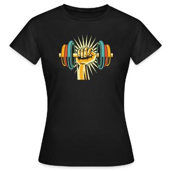 Fitness - Women's T-Shirt - black - Front - AI Model Female 172 dark (172cm)
