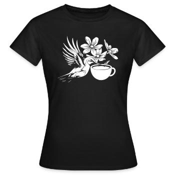 Kolibri - Frauen T-Shirt - Schwarz - Vorne - AI Model Female 172 dark (172cm)