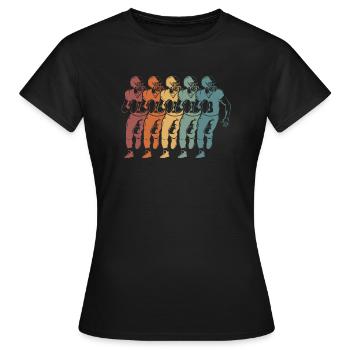 Football américain - T-shirt Femme - noir - Devant - AI Model Female 172 dark (172cm)