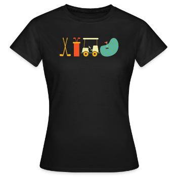 Golf Golfeurs Golfeurs - T-shirt Femme - noir - Devant - AI Model Female 172 dark (172cm)