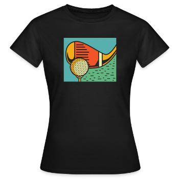 Golf Golfeurs Golfeurs - T-shirt Femme - noir - Devant - AI Model Female 172 dark (172cm)