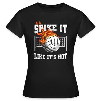 Volley-ball Volley-ball - T-shirt Femme - noir - Devant - AI Model Female 172 dark (172cm)