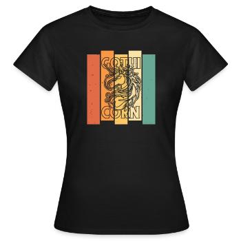 Gothic Einhorn Gothicorn - Frauen T-Shirt - Schwarz - Vorne - AI Model Female 172 dark (172cm)