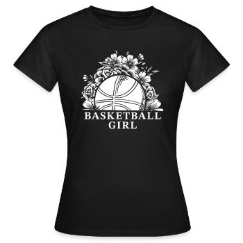 Basketball Girl Baller Girl - Women's T-Shirt - black - Front - AI Model Female 172 dark (172cm)