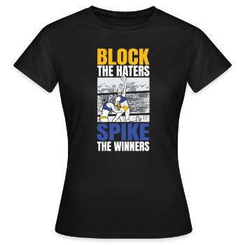 Volleyball Volleyballer - Frauen T-Shirt - Schwarz - Vorne - AI Model Female 172 dark (172cm)