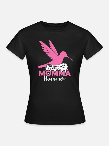 Kolibri Kolibri Mama - Frauen T-Shirt - Schwarz