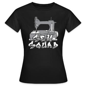 Machine à coudre Machine à coudre - T-shirt Femme - noir - Devant - AI Model Female 172 dark (172cm)