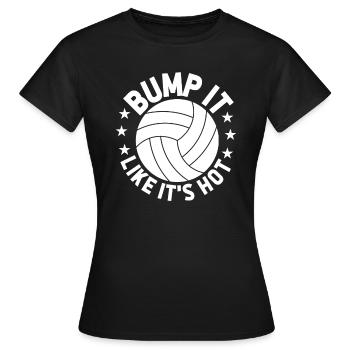 Volley-ball Volley-ball - T-shirt Femme - noir - Devant - AI Model Female 172 dark (172cm)
