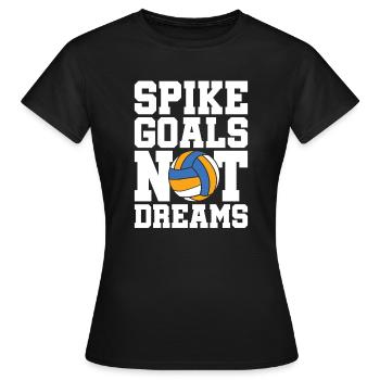 Volley-ball Volley-ball - T-shirt Femme - noir - Devant - AI Model Female 172 dark (172cm)