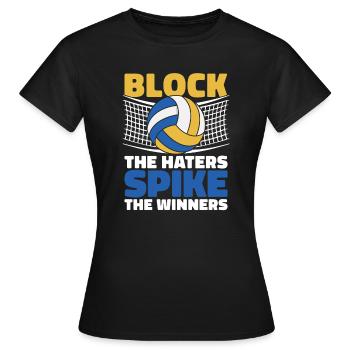 Volleyball Volleyballer - Frauen T-Shirt - Schwarz - Vorne - AI Model Female 172 dark (172cm)