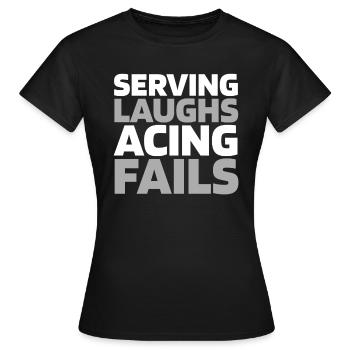 Volley-ball Volley-ball - T-shirt Femme - noir - Devant - AI Model Female 172 dark (172cm)