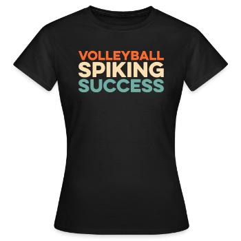 Volley-ball Volley-ball - T-shirt Femme - noir - Devant - AI Model Female 172 dark (172cm)