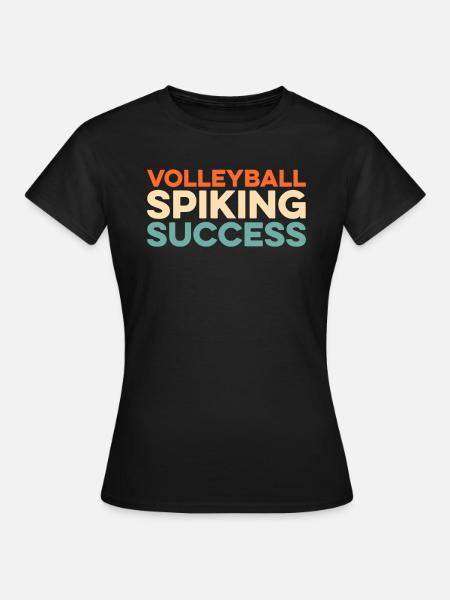 Volleyball Volleyballer - Frauen T-Shirt - Schwarz