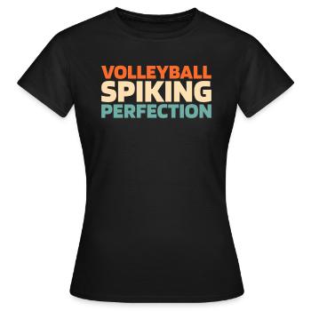 Volley-ball Volley-ball - T-shirt Femme - noir - Devant - AI Model Female 172 dark (172cm)