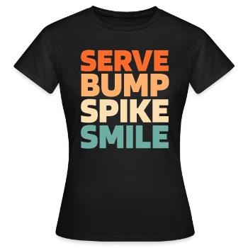 Volleyball Volleyballer - Frauen T-Shirt - Schwarz - Vorne - AI Model Female 172 dark (172cm)