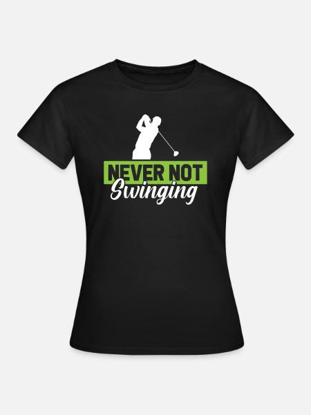Golf Golfer Golfen - Frauen T-Shirt - Schwarz
