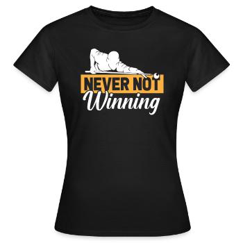 Billard - Frauen T-Shirt - Schwarz - Vorne - AI Model Female 172 dark (172cm)