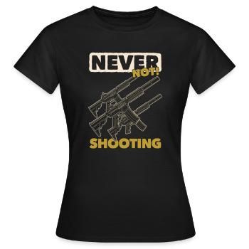 Airsoft - Frauen T-Shirt - Schwarz - Vorne - AI Model Female 172 dark (172cm)