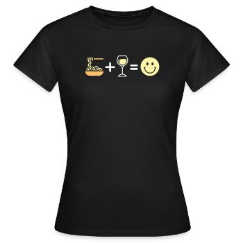 Pasta - Frauen T-Shirt - Schwarz - Vorne - AI Model Female 172 dark (172cm)