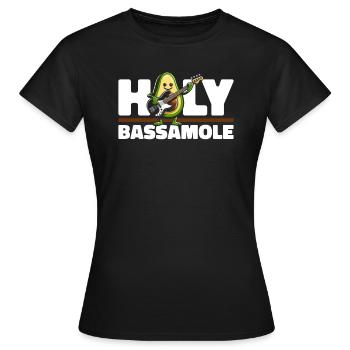 Bassist Bass Gitarre Basser - Frauen T-Shirt - Schwarz - Vorne - AI Model Female 172 dark (172cm)