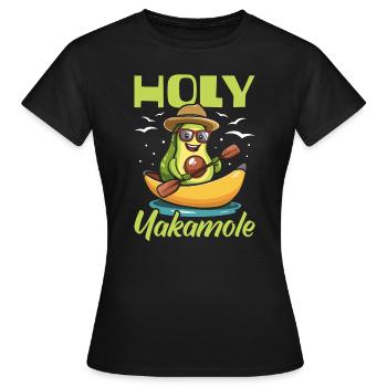 Kayakiste Avocat Holy Yakamole - T-shirt Femme - noir - Devant - AI Model Female 172 dark (172cm)