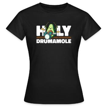 Batterie Batteur Batteur - T-shirt Femme - noir - Devant - AI Model Female 172 dark (172cm)
