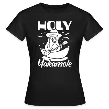 Kayakiste Avocat Holy Yakamole - T-shirt Femme - noir - Devant - AI Model Female 172 dark (172cm)