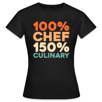 Koch Kochen - Frauen T-Shirt - Schwarz - Vorne - AI Model Female 172 dark (172cm)