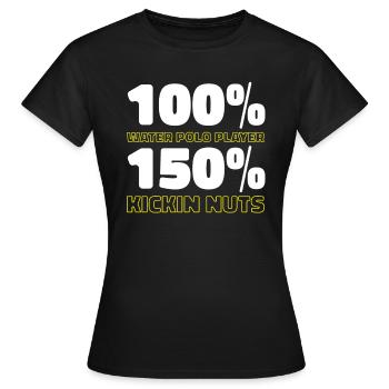 Wasserball Wasserballer - Frauen T-Shirt - Schwarz - Vorne - AI Model Female 172 dark (172cm)