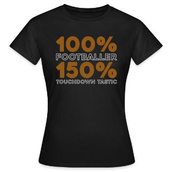 Football américain - T-shirt Femme - noir - Devant - AI Model Female 172 dark (172cm)