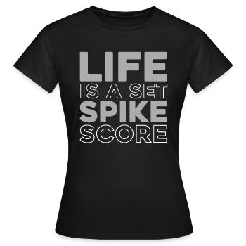 Volley-ball Joueurs de volley-ball - T-shirt Femme - noir - Devant - AI Model Female 172 dark (172cm)