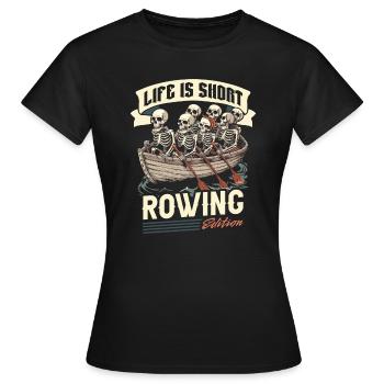 Rowing Rower - Women's T-Shirt - black - Front - AI Model Female 172 dark (172cm)