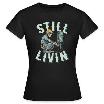 Electrician, Electronics Technician - Women's T-Shirt - black - Front - AI Model Female 172 dark (172cm)