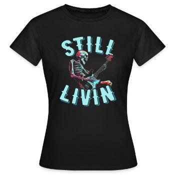 Bassist Bass Gitarre Basser - Frauen T-Shirt - Schwarz - Vorne - AI Model Female 172 dark (172cm)