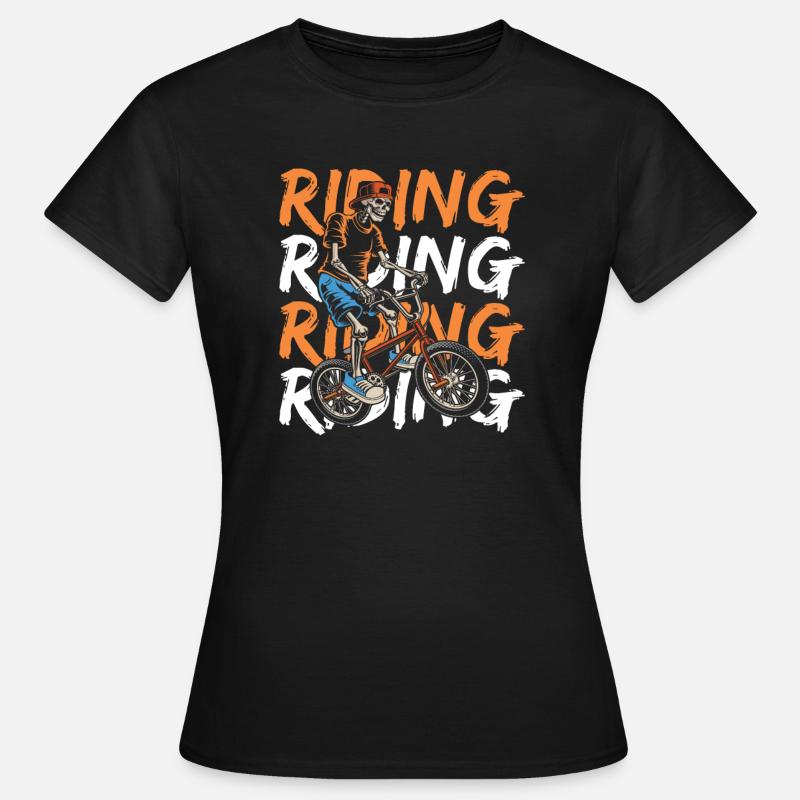Bmx Bmx Biker - Dame-T-shirt - sort