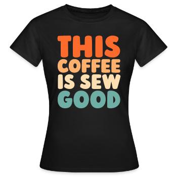 Machine à coudre Machine à coudre - T-shirt Femme - noir - Devant - AI Model Female 172 dark (172cm)