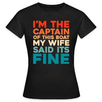 Voile, Voile, Voilier - T-shirt Femme - noir - Devant - AI Model Female 172 dark (172cm)