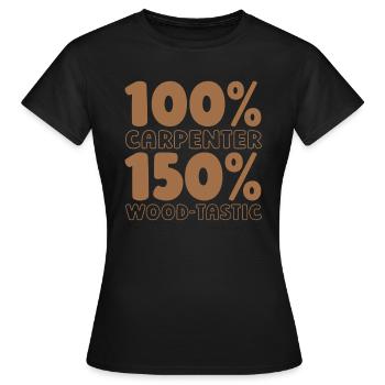 Charpentier Charpentier Charpentier Charpentier - T-shirt Femme - noir - Devant - AI Model Female 172 dark (172cm)