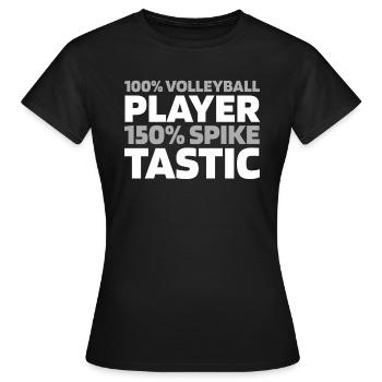 Volleyball Volleyballer - Frauen T-Shirt - Schwarz - Vorne - AI Model Female 172 dark (172cm)
