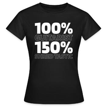 Guitare électrique Guitare électrique - T-shirt Femme - noir - Devant - AI Model Female 172 dark (172cm)