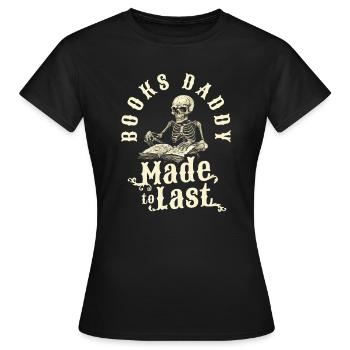 Livre Rat de bibliothèque Squelette de rat de bibliothèque - T-shirt Femme - noir - Devant - AI Model Female 172 dark (172cm)
