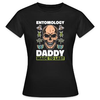 Entomology Entomologist Insect Skull - Women's T-Shirt - black - Front - AI Model Female 172 dark (172cm)